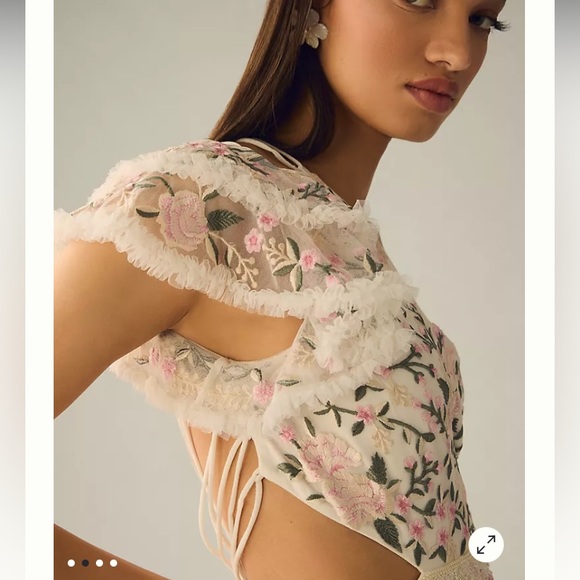 MAC DUGGAL One-Shoulder Embroidered Maxi Dress We Select Dresses - Picture 6 of 16